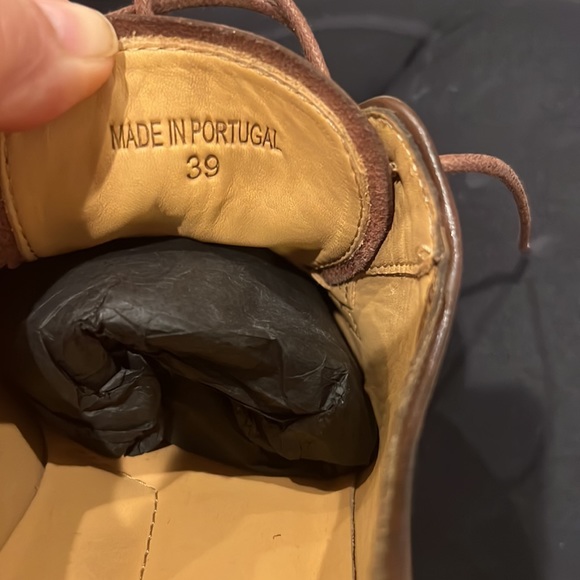 Armani Collezioni Men Brown Testa Moro Cap Toe Derby - Picture 7 of 10